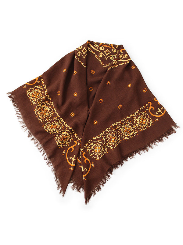 Kapital Linen Rayon Fringe Stole (Habanaja) Scarves