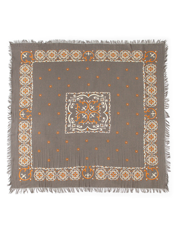 Kapital Linen Rayon Fringe Stole (Habanaja) Scarves