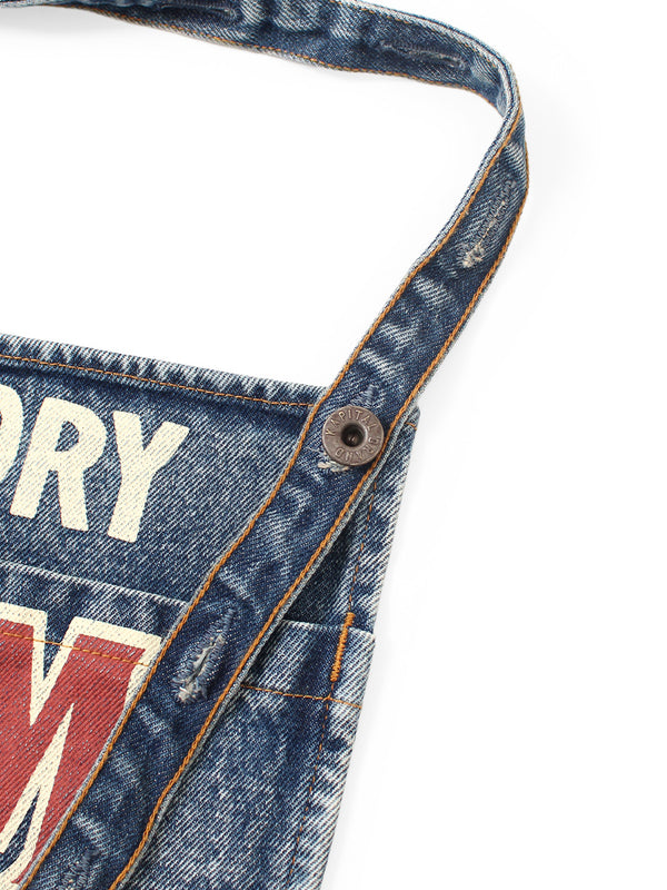 Kapital 13oz Denim Distressed Short Apron (DENIM REPAIRSpt) – HARUYAMA