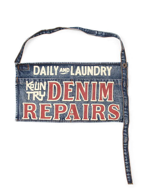 Kapital 13oz Denim Distressed Short Apron (DENIM REPAIRSpt) – HARUYAMA