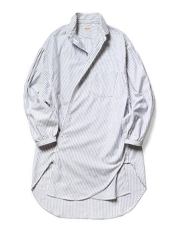 Kapital OX Stripe Button-Down Giant Shirt (long sleeve）