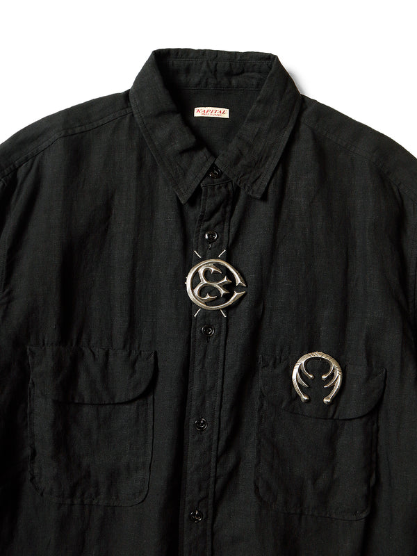 Kapital linen clip shirt (long sleeve)