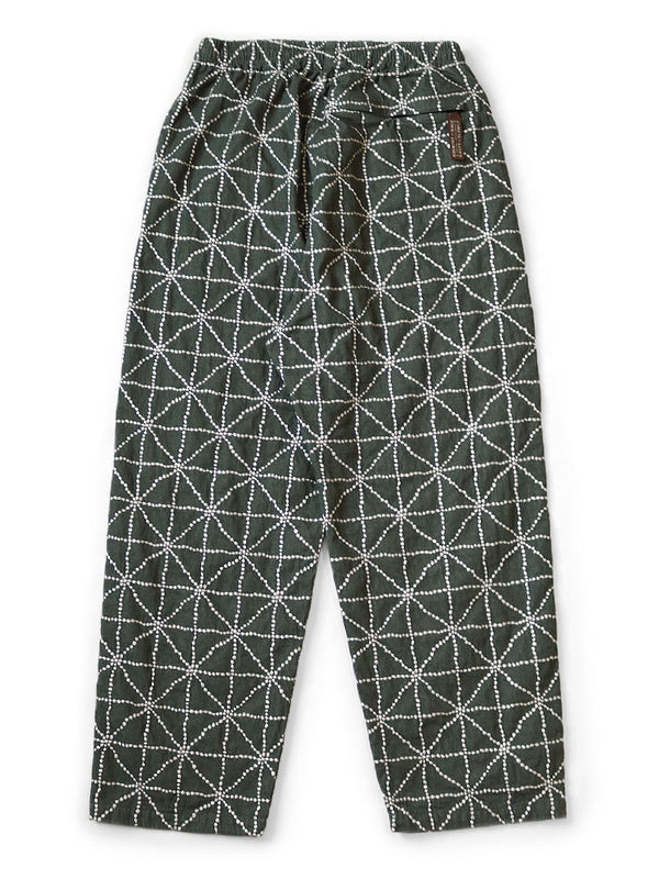 Kapital 8oz Colored Denim Easy Pants with FOLK-DOJO Embroidery