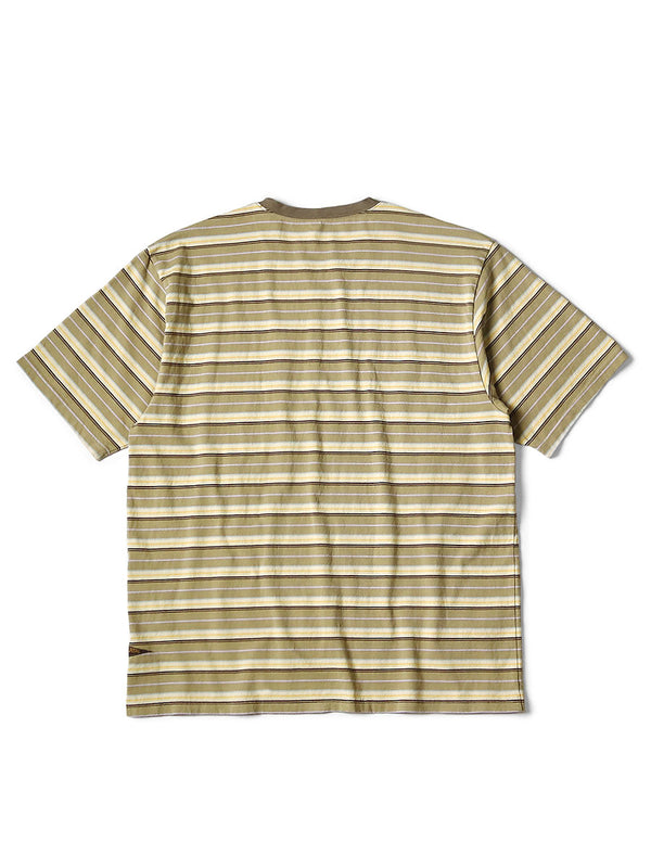 Kapital Multi-border Jersey Pennant T-shirt (3flags) Tee