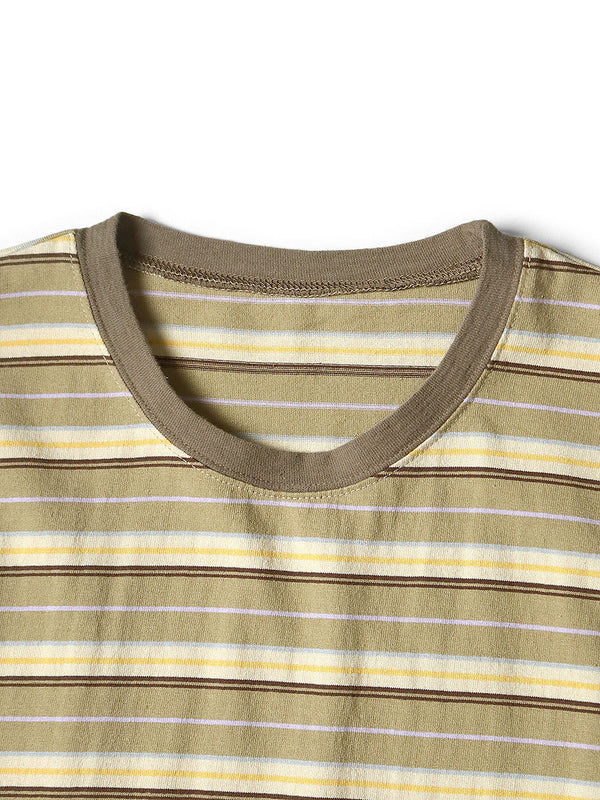 Kapital Multi-border Jersey Pennant T-shirt (3flags) Tee