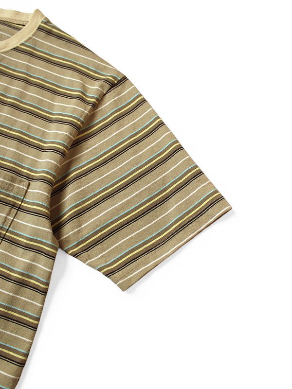 Kapital Multi-Border Jersey Pennant T-Shirt (3flags)