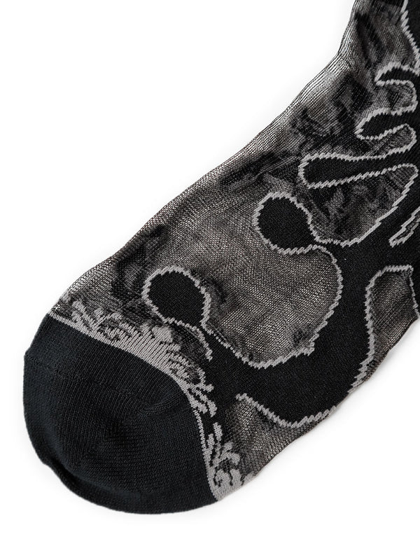 Kapital 168 pieces Nazca quilt pattern see-through socks
