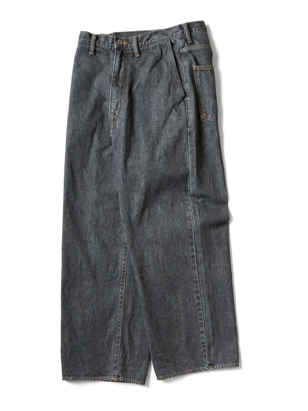 Kapital 14oz Black Denim Port Baggy Pants