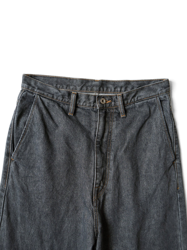 Kapital 14oz Black Denim Port Baggy Pants