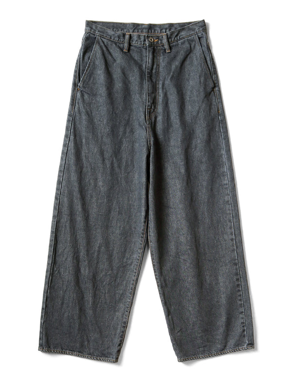 Kapital 14oz Black Denim Port Baggy Pants