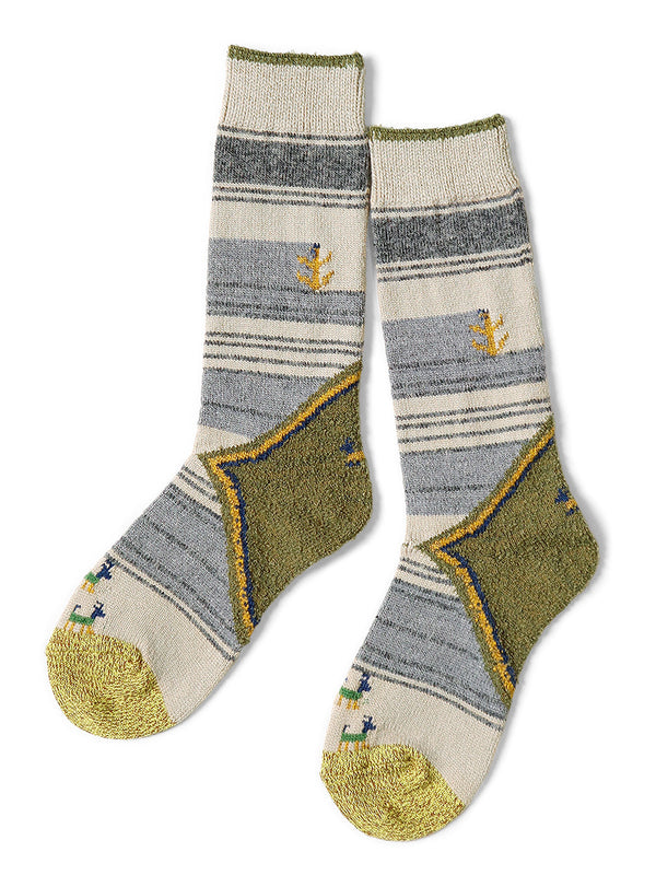 Kapital 96 Wool Heeled Gabbeh Socks