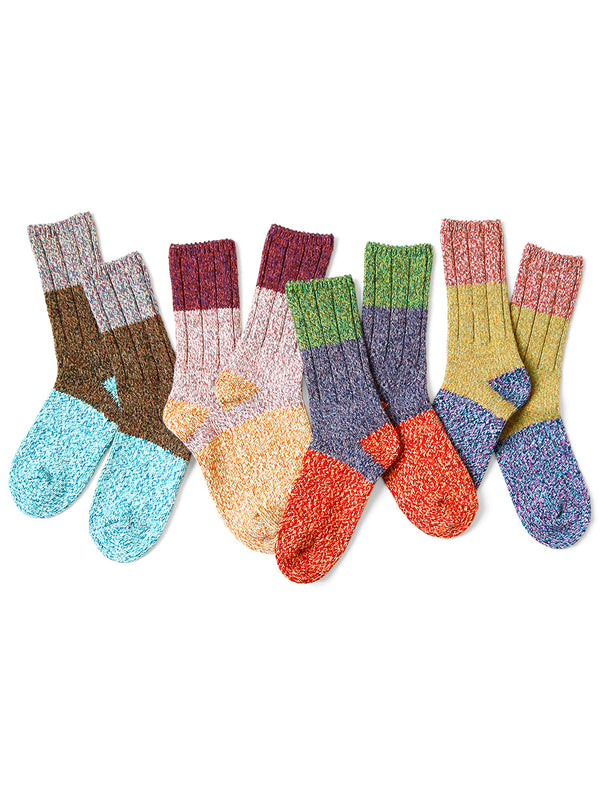 Kapital 56-strand wool Van Gogh heather socks