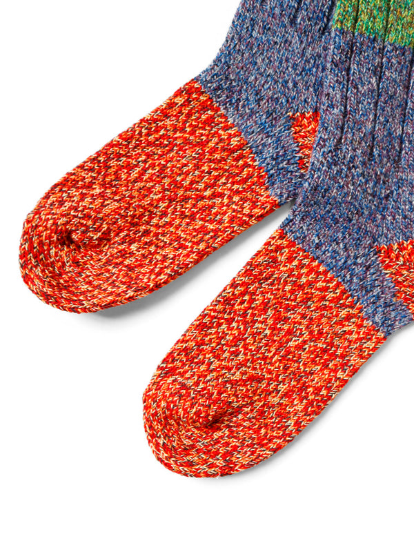 Kapital 56-strand wool Van Gogh heather socks