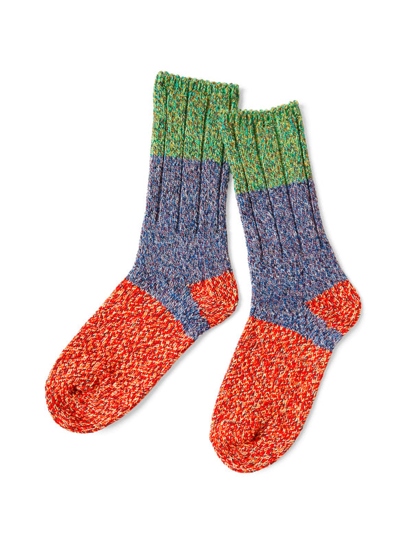 Kapital 56-strand wool Van Gogh heather socks