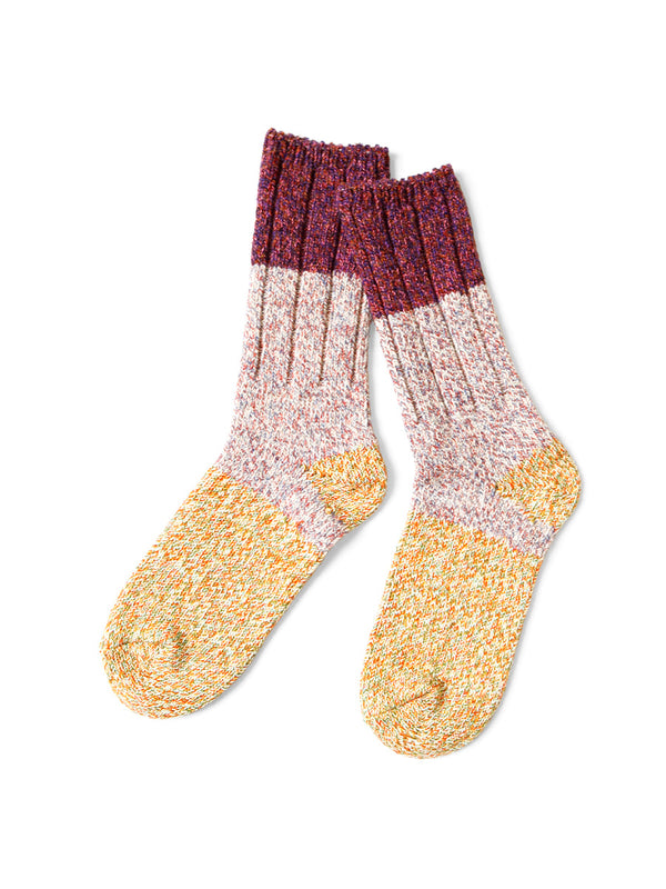 Kapital 56-strand wool Van Gogh heather socks