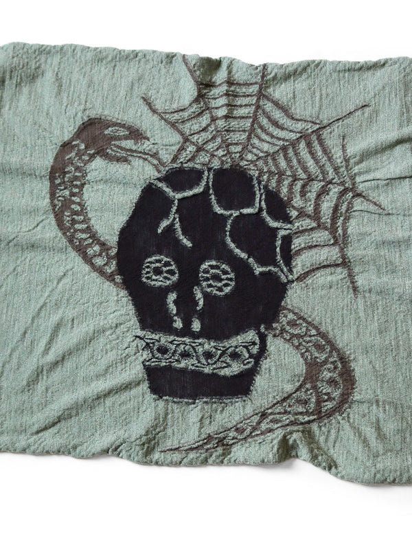Kapital Felted Wool Coptic Skull Scarf