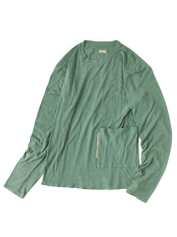 Kapital Gauze Jersey Biscuit Pocket Long-Sleeve T-Shirt