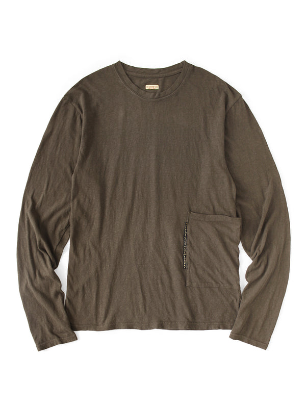 Kapital Gauze Jersey Biscuit Pocket Long-Sleeve T-Shirt