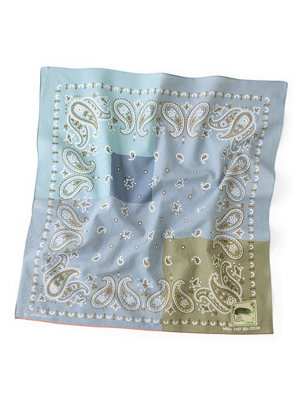 Kapital fastcolor selvedge bandana (paisley patchwork)