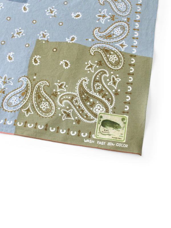 Kapital fastcolor selvedge bandana (paisley patchwork)