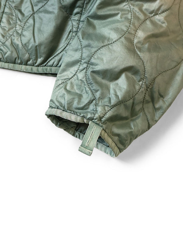 Kapital Nylon Quilted Irregularly Dyed Lined Cropped Bolero Jacket