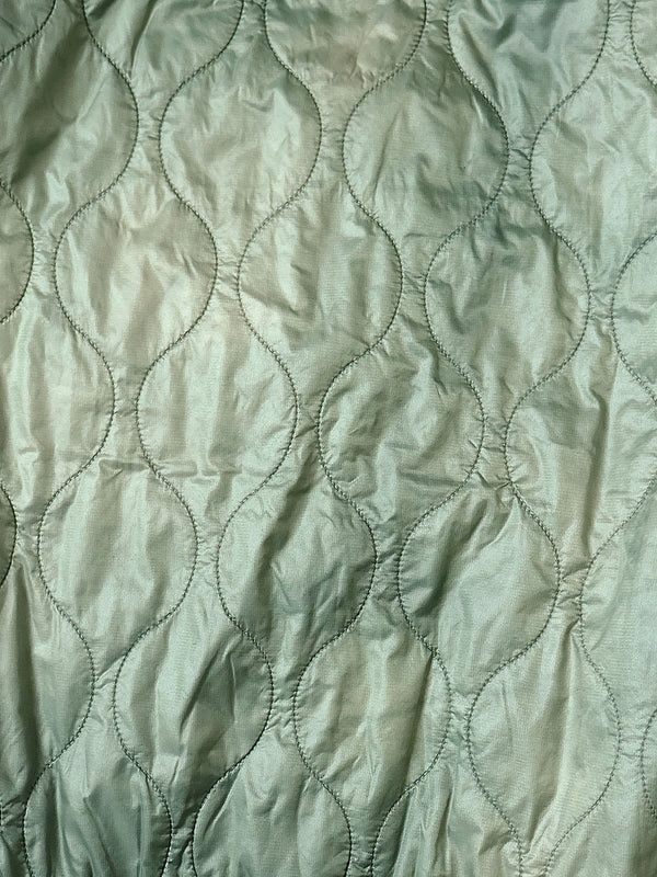 Kapital Nylon Quilted Irregularly Dyed Lined Cropped Bolero Jacket