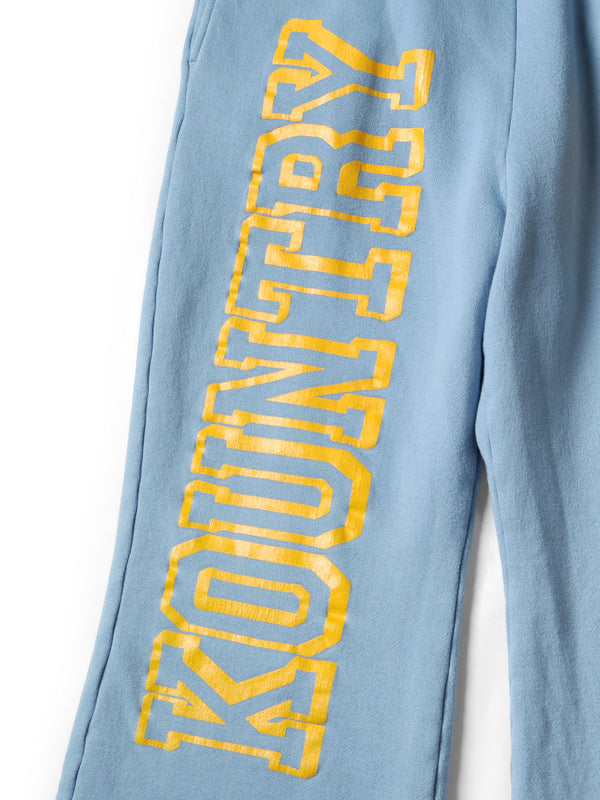 Kapital 30-Fleece-lined Flare Sweatpants (KOUNTRY)