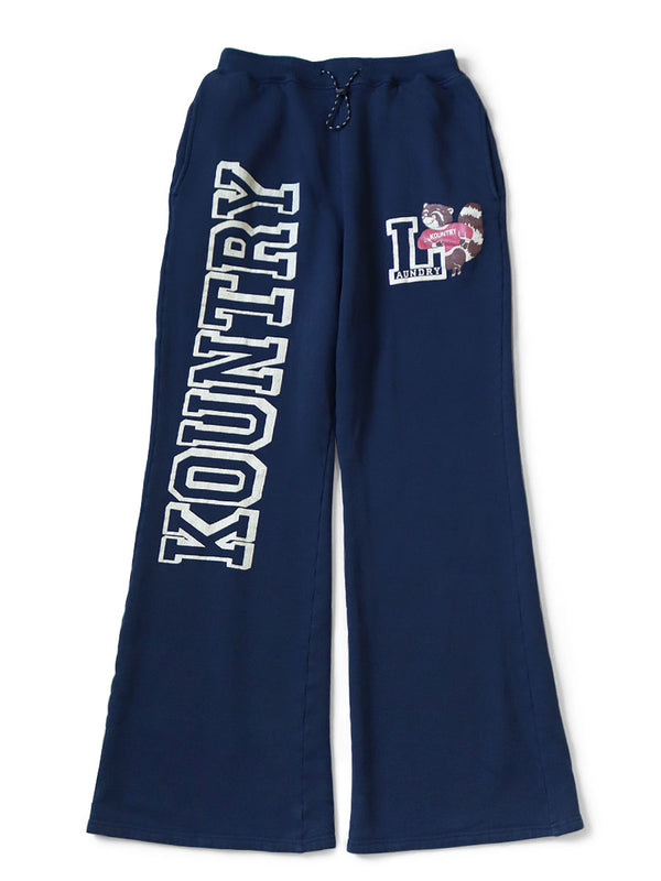 Kapital 30-Fleece-lined Flare Sweatpants (KOUNTRY)