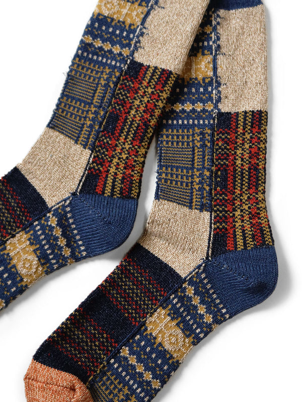 Kapital 84 patchwork tweed fair isle socks