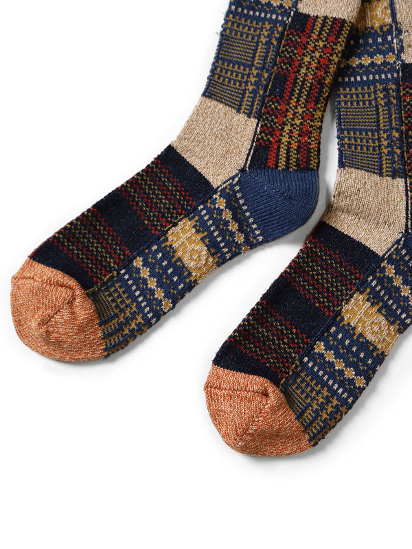 Kapital 84 patchwork tweed fair isle socks