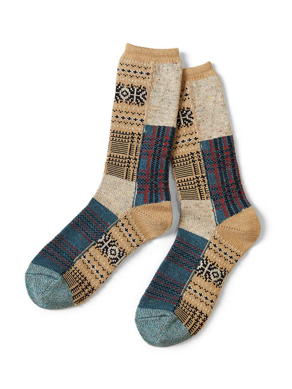 Kapital 84 patchwork tweed fair isle socks