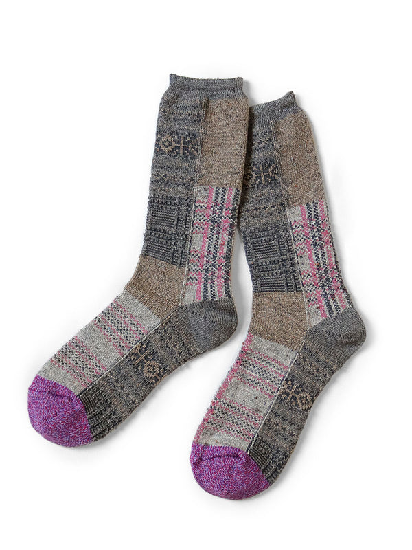 Kapital 84 patchwork tweed fair isle socks