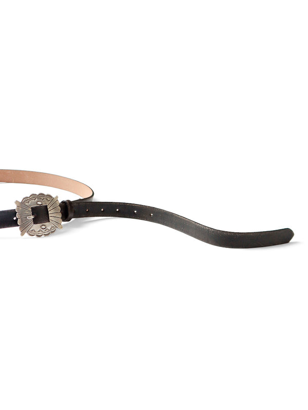 Kapital oiled leather pueblo buckle belt