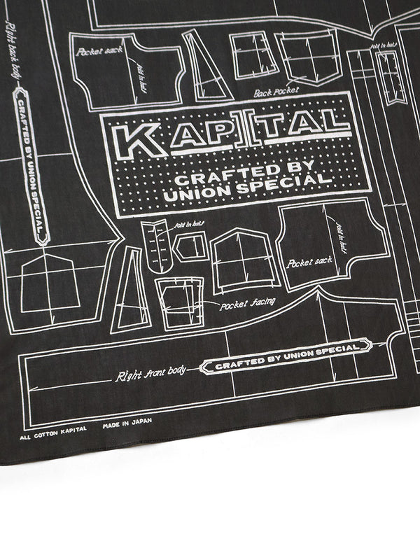 Kapital fastcolor Selvedge Bandana (BARBIE PATTERN)