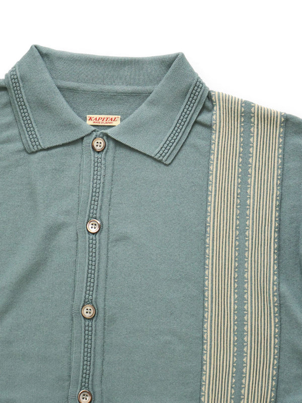 Kapital 14G Cotton Knit Tennessee Aloha Polo Shirt – HARUYAMA
