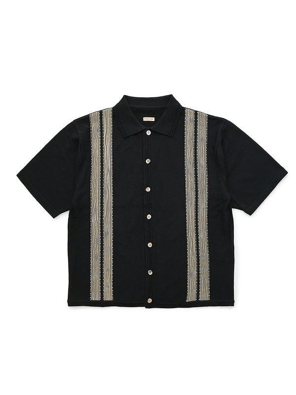 Kapital 14G Cotton Knit Tennessee Aloha Polo Shirt