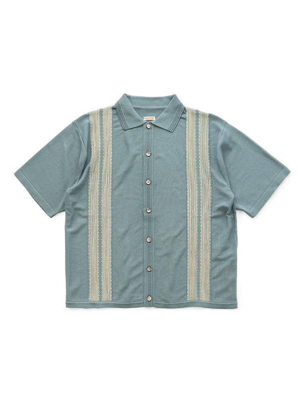 Kapital 14G Cotton Knit Tennessee Aloha Polo Shirt