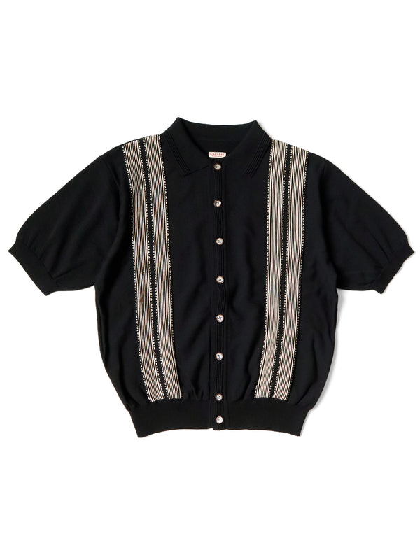 Kapital 14G Cotton Knit Oyster Aloha Polo Shirt