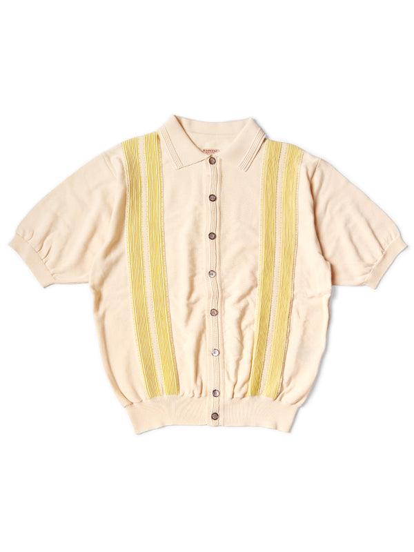 Kapital 14G Cotton Knit Oyster Aloha Polo Shirt