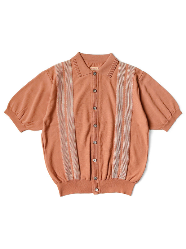 Kapital 14G Cotton Knit Oyster Aloha Polo Shirt