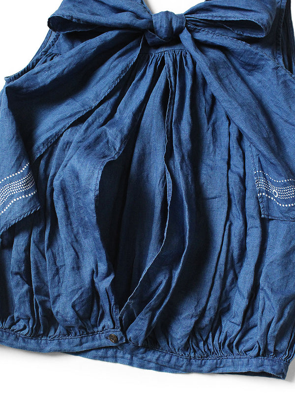 Kapital French Cross Linen 2-Way Choker Cami (Souffle Crest Print) Tee