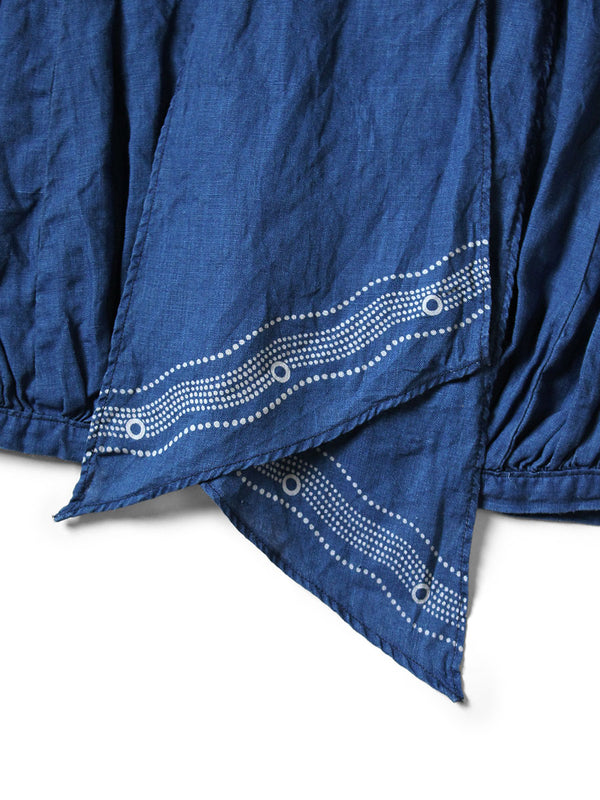 Kapital French Cross Linen 2-Way Choker Cami (Souffle Crest Print) Tee