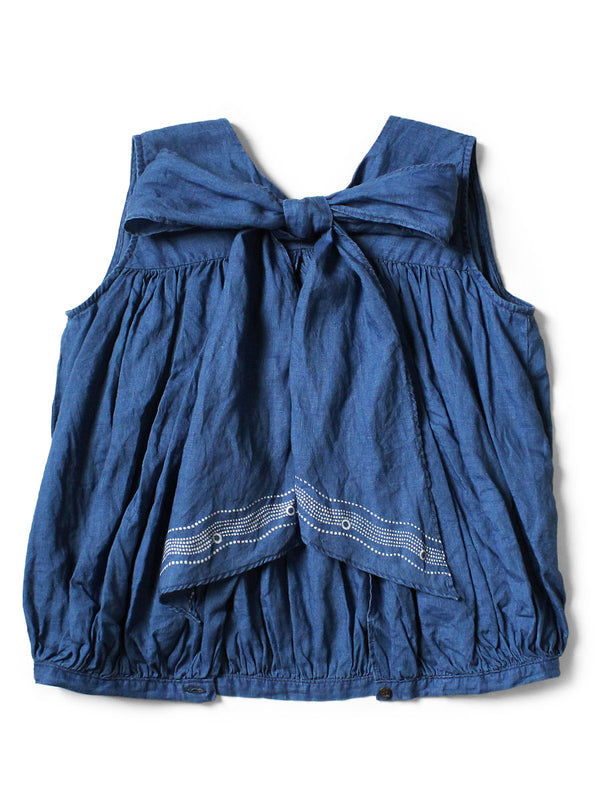 Kapital French Cross Linen 2-Way Choker Cami (Souffle Crest Print) Tee