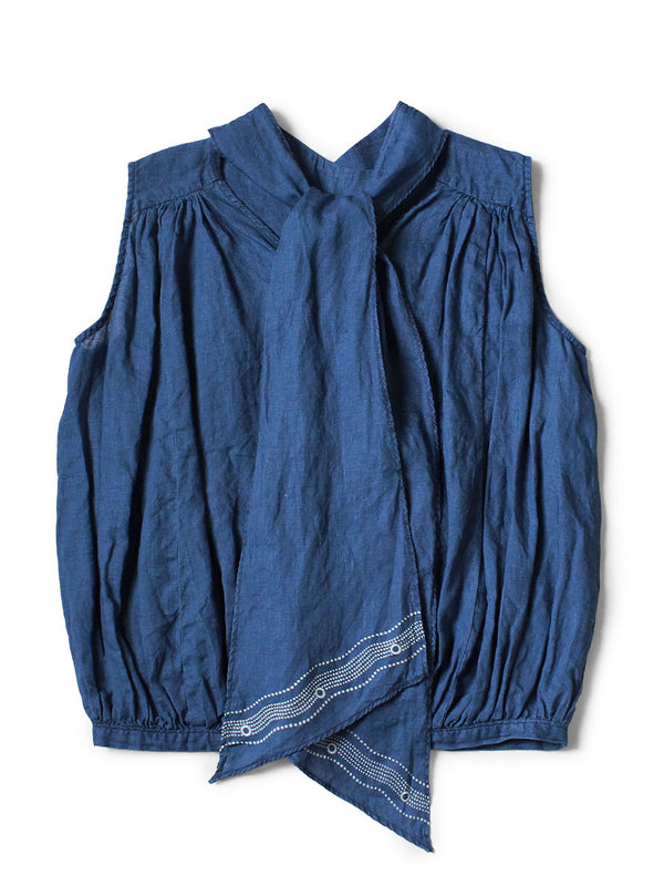 Kapital French Cross Linen 2-Way Choker Cami (Souffle Crest Print) Tee