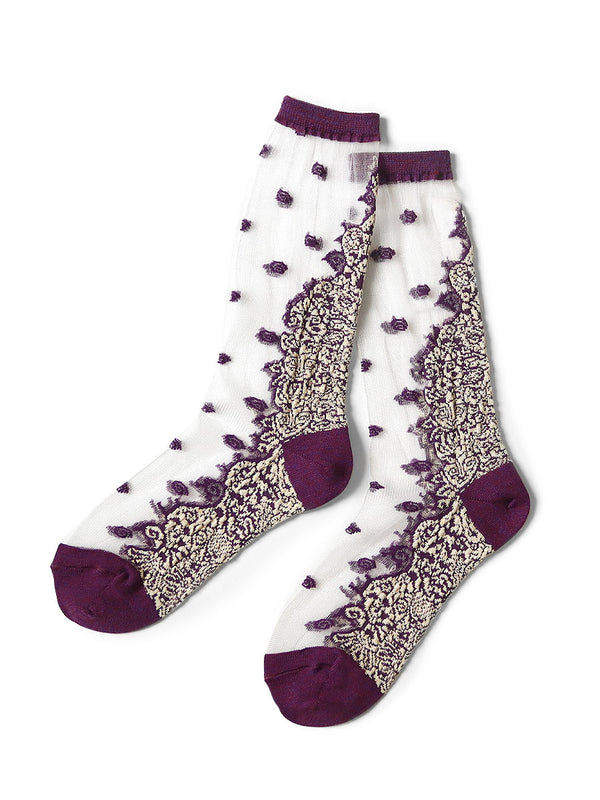 Kapital 144 Flemish Lace See-Through Socks