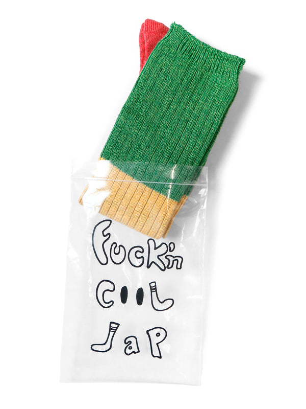 Kapital 96 Rasta Pattern Skater Knee High socks