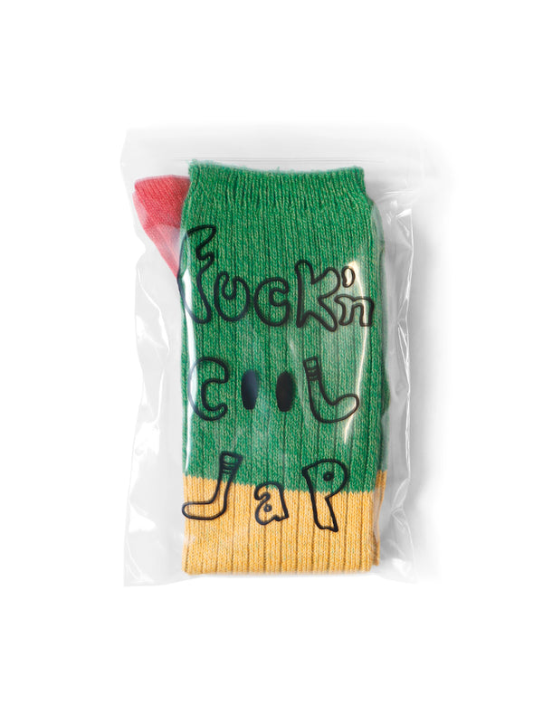 Kapital 96 Rasta Pattern Skater Knee High socks