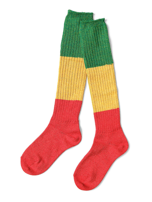 Kapital 96 Rasta Pattern Skater Knee High socks
