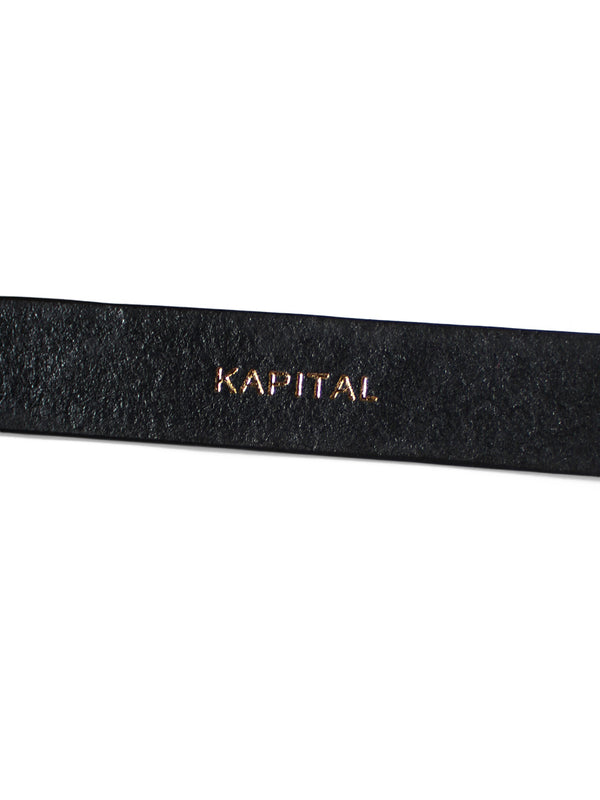 Kapital Leather Trunk Up Elephant Buckle Belt