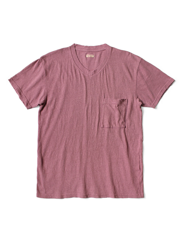 Kapital Gauze Jersey V-Neck Pocket T-Shirt Tee